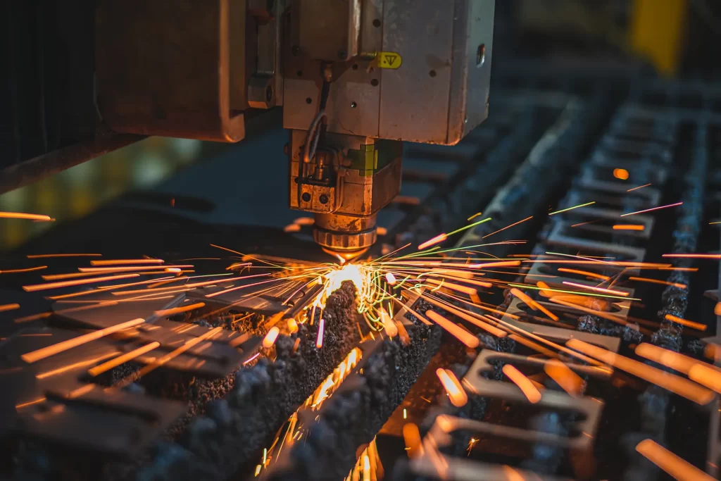 high-powered lasers used in industrial facilities